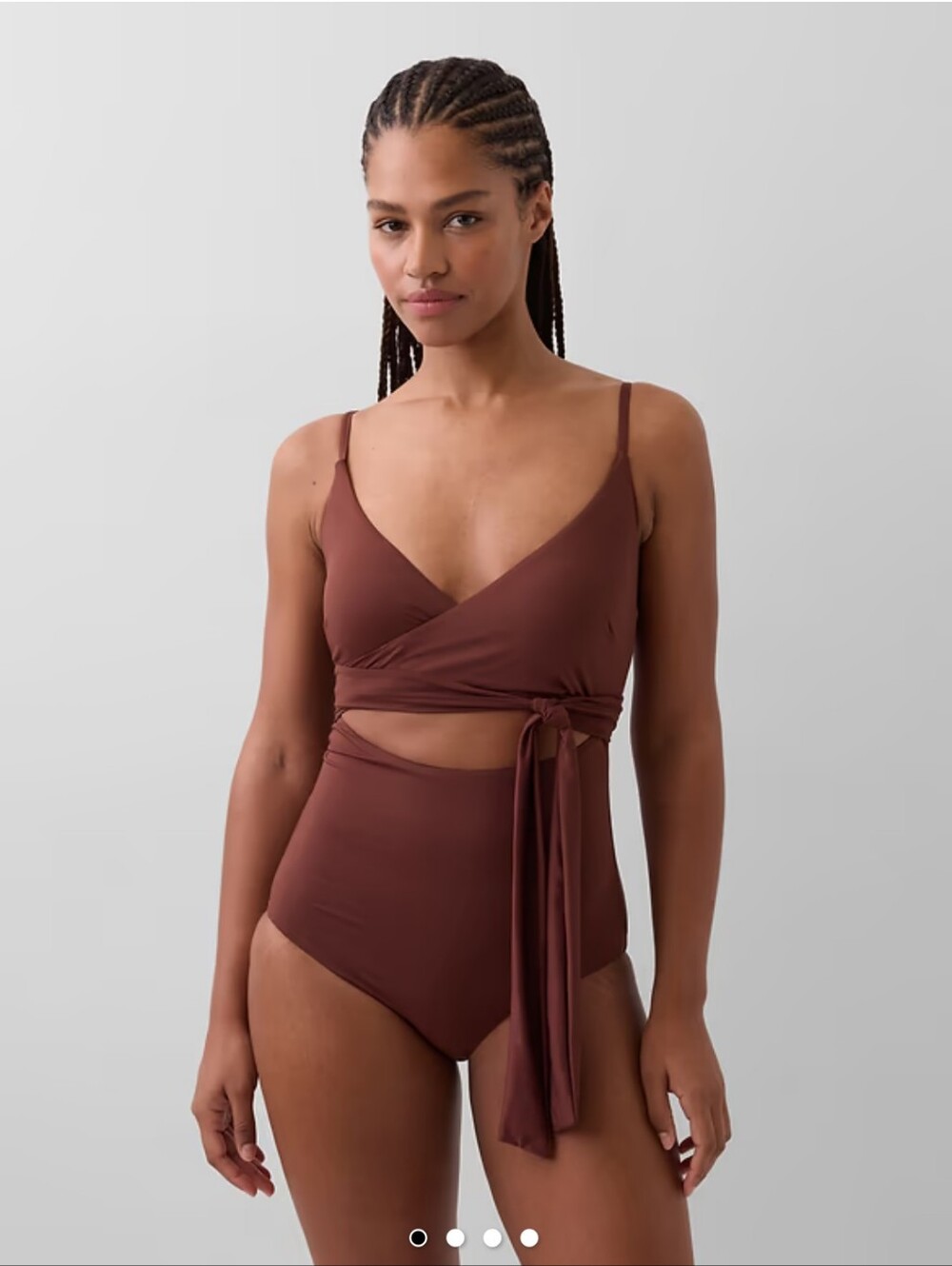 GAP Cutout Wrap One-Piece Swimsuit
